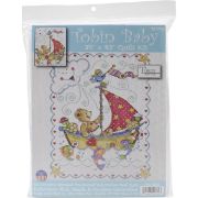 Picture of Sail Away Baby Quilt Stamped Cross Stitch Kit 34"X43"