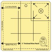 Picture of Marti Michell Nine Patch Ruler 5" 