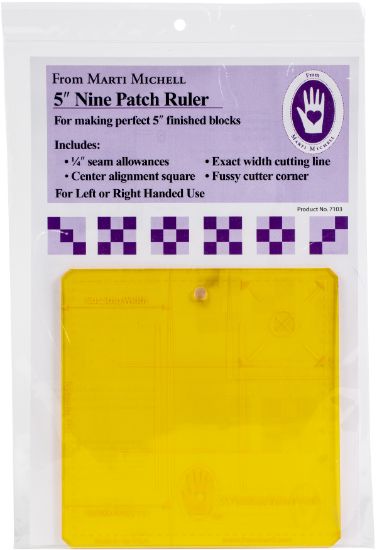 Picture of Marti Michell Nine Patch Ruler 5" 