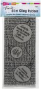 Picture of Stampendous Cling Stamp Slim Ornament Text
