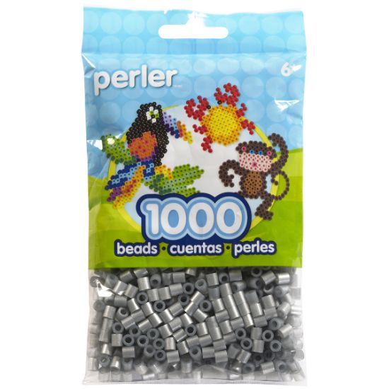 Picture of Perler Pearl Beads 1,000/Pkg Silver