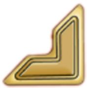 Picture of Scrapbook Adhesives Paper Photo Corners Self-Adhesive 108/Pk .5" Gold