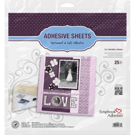 Picture of Scrapbook Adhesives Permanent Adhesive Sheets 25/Pkg 12"X12"