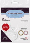 Picture of Scrapbook Adhesives 3D Foam Circle Frames 26/Pkg Permanent, White, .08"