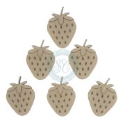 Picture of Scrapaholics Laser Cut Chipboard 2mm Thick-Strawberry Style #2, 12/Pkg 1.25" To 1"