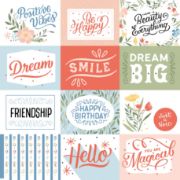 Picture of Salutations No. 1 Double-Sided Cardstock 12"X12" 4"X3" Journaling Cards