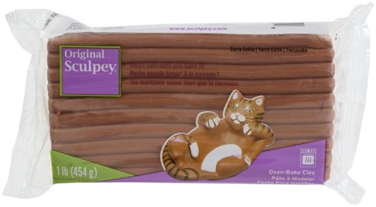 Picture of Sculpey Original Polymer Clay 1lb Terra Cotta