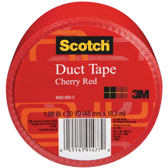 Picture of Scotch Solid Duct Tape 1.88"X20yd Cherry Red
