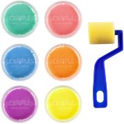 Picture of Scribbles Fabric Finger Paints 6/Pkg Neon