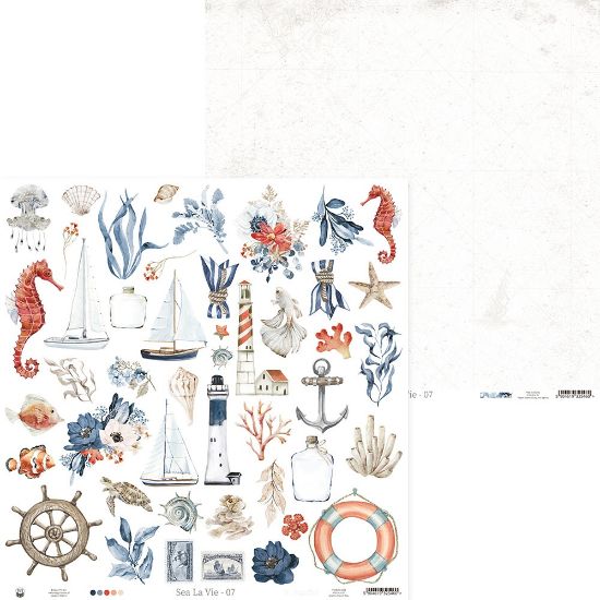 Picture of Sea La Vie Double-Sided Cardstock 12"x12"-#07