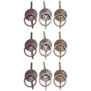 Picture of Idea-Ology Ring Fasteners .25" 9/Pkg Antique Nickel, Brass & Copper