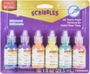 Picture of Scribbles 3d Fabric Paints 1oz 6/Pkg Iridescent