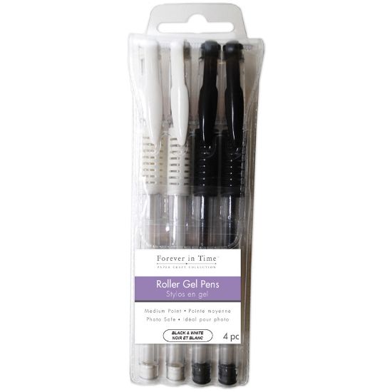 Picture of Scrapbook Gel Pens 4/Pkg Black & White