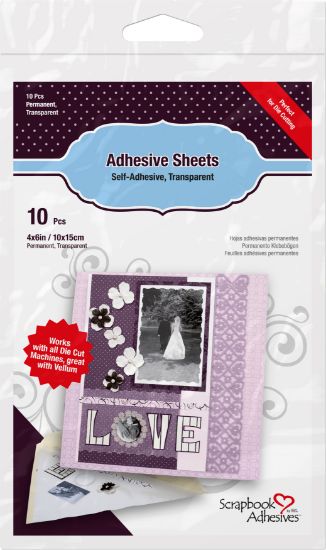 Picture of Scrapbook Adhesives Permanent Adhesive Sheets 10/Pkg 4"X6"
