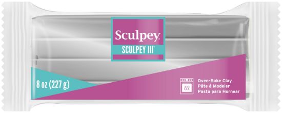 Picture of Sculpey III Polymer Clay 8oz-Silver