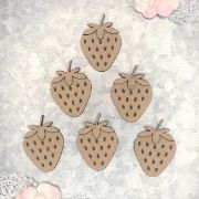 Picture of Scrapaholics Laser Cut Chipboard 2mm Thick-Strawberry Style #2, 12/Pkg 1.25" To 1"