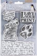 Picture of Stamperia Cling Rubber Stamp 5.5"X7" Leave Your Print, Arctic Antarctic