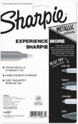 Picture of Sharpie Metallic Fine Point Permanent Markers 6/Pkg Ruby,sapphire,emerald,bronze,silver,gold