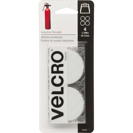 Picture of VELCRO(R) Brand Industrial Strength Coins 1-7/8" 4/Pkg White