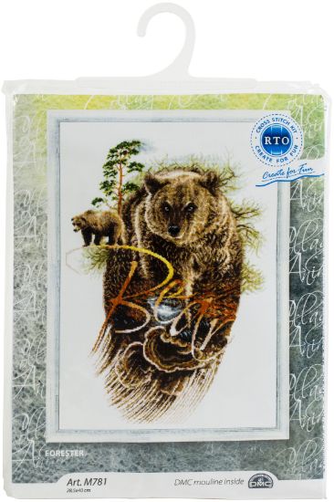 Picture of RTO Counted Cross Stitch Kit 11.22"X15.75" Forester (16 Count)