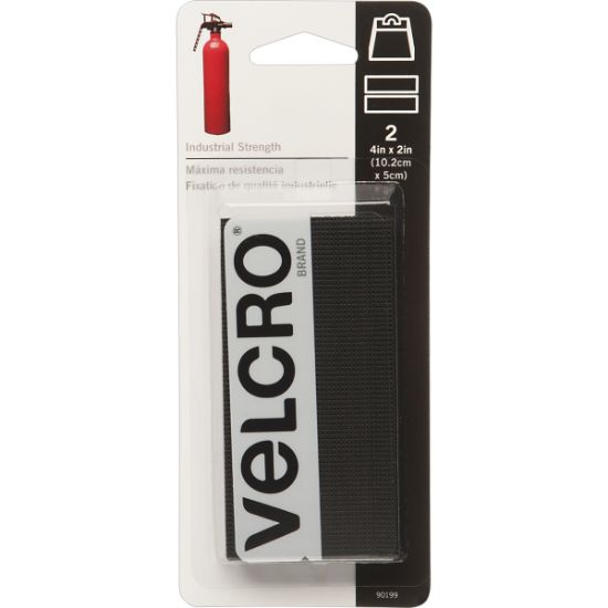 Picture of VELCRO(R) Brand Industrial Strength Tape 4"X2" 2/Pkg Black