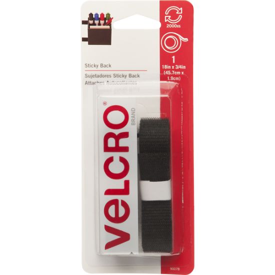 Picture of VELCRO(R) Brand STICKY BACK Tape 3/4"X18" Black