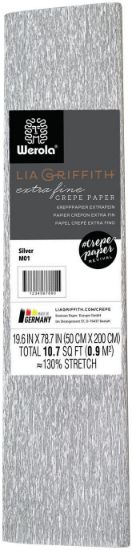 Picture of Metallic Crepe Paper 19.6"X78.7" Silver