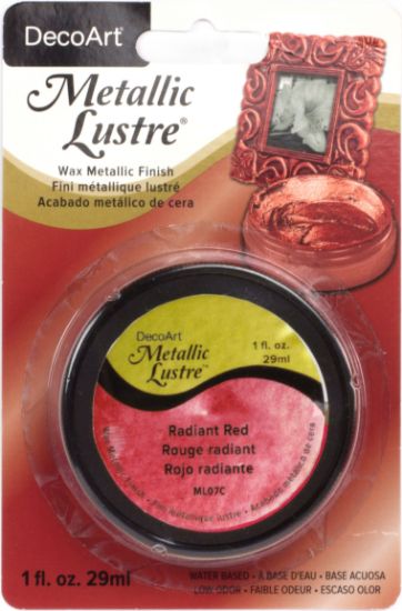 Picture of Metallic Lustre Wax Finish 1oz Radiant Red