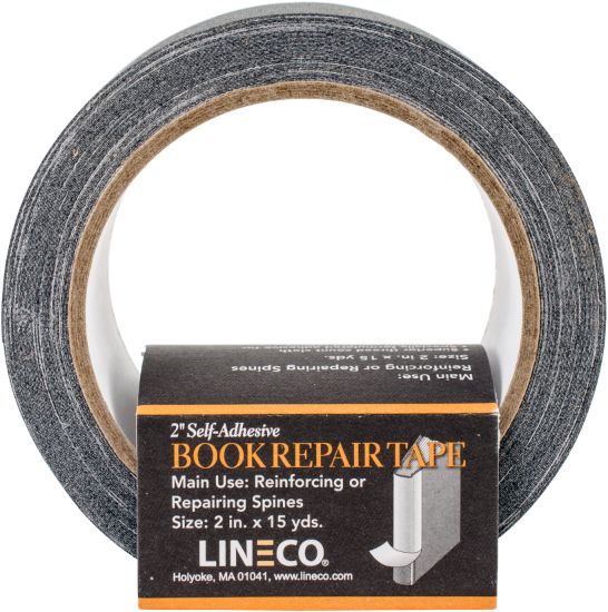 Picture of Self-Adhesive Book Repair Tape Black 2"X15yd
