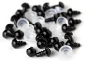 Picture of Shank Back Solid Eyes 8mm 8/Pkg Black