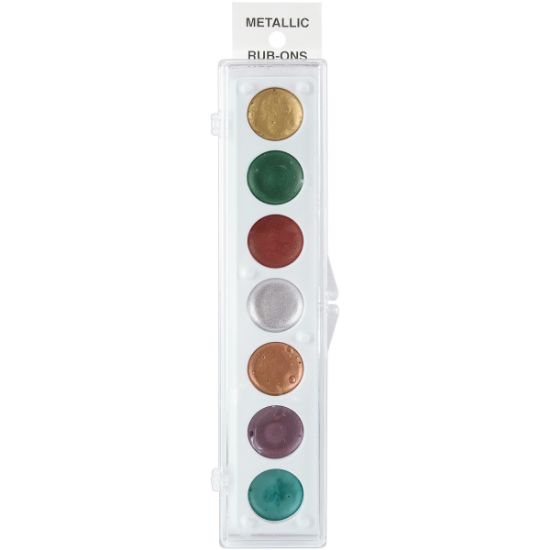Picture of Metallic Rub-On Paint Palette - 7 Colors Kit #1