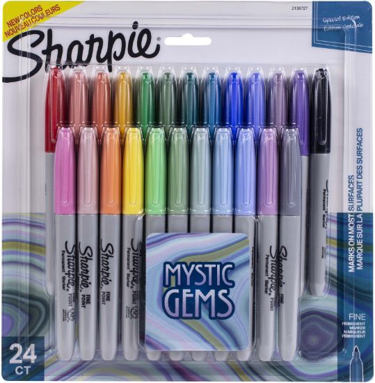Picture of Sharpie Mystic Gems Fine Point Permanent Marker 24/Pkg