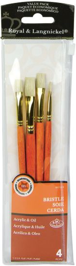 Picture of Value Pack Brush Sets Bristle Flat 4/Pkg