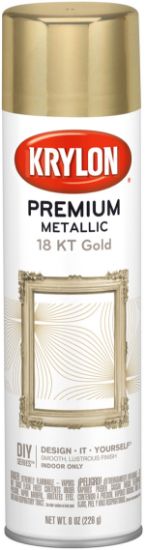 Picture of Metallic Spray Paint 8oz 18 Karat Gold