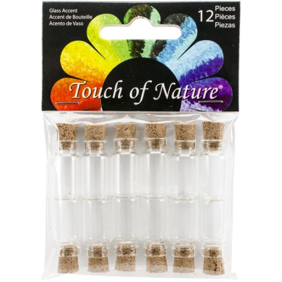 Picture of Mini Glass Vials W/Corks 12/Pkg  