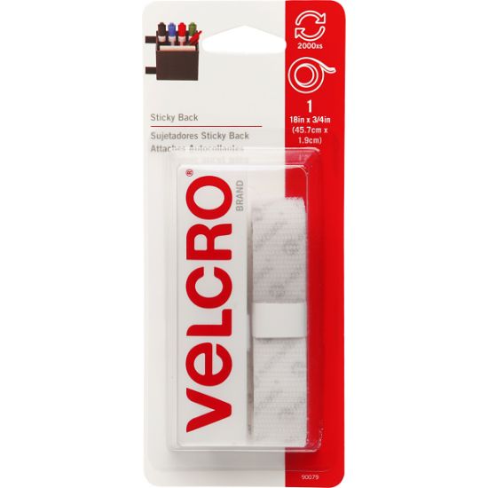 Picture of VELCRO(R) Brand STICKY BACK Tape 3/4"X18" White