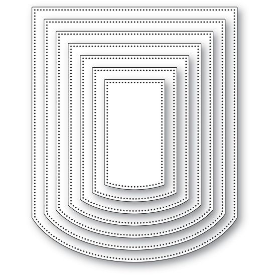 Picture of Memory Box Dies-Curved Cap Pinpoint Layers