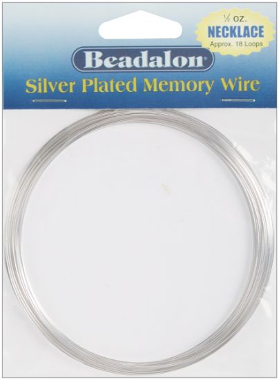 Picture of Memory Wire Necklace .62mm .5oz Silver-Plated - 18 Coils