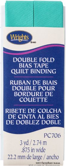 Picture of Wrights Double Fold Quilt Binding 7/8"X3yd Aquamarine II
