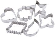 Picture of Metal Cookie Cutter Set 6/Pkg Basic Shapes