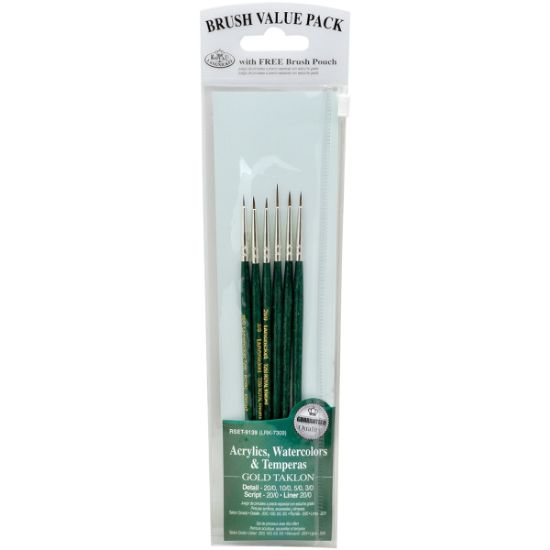 Picture of Value Pack Brush Sets Taklon Detail 6/Pkg