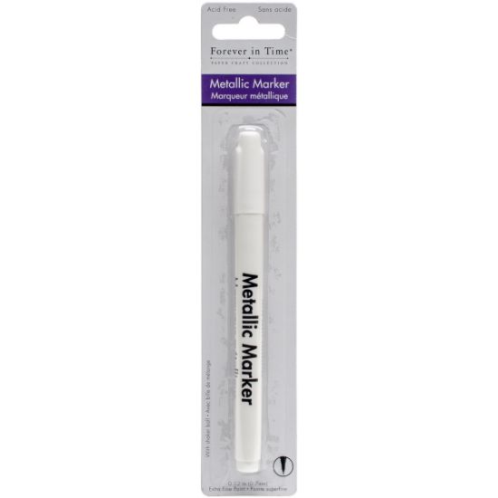 Picture of Metallic Permanent Marker .7mm Extra Fine Point White
