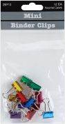 Picture of Mini Binder Clips .5" 12/Pkg Assorted Colors