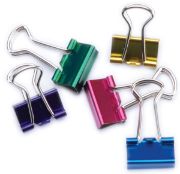 Picture of Mini Binder Clips .5" 12/Pkg Assorted Colors