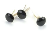 Picture of Mini Painted Metal Paper Fasteners 3mm 100/Pkg Round - Black