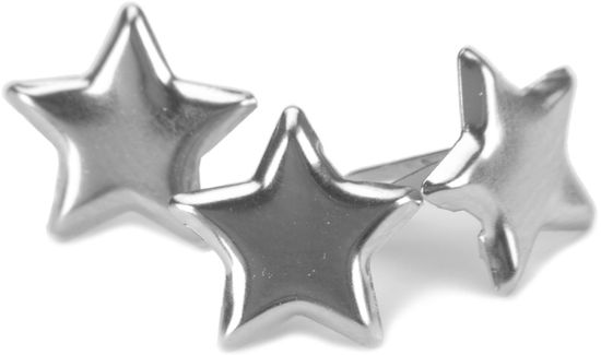 Picture of Metal Paper Fasteners 50/Pkg Stars - Silver
