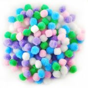 Picture of Mini Pom-Poms .5" 150/Pkg Pastel