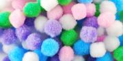 Picture of Mini Pom-Poms .5" 150/Pkg Pastel