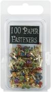 Picture of Mini Painted Metal Paper Fasteners 3mm 100/Pkg Round - Matte Heritage