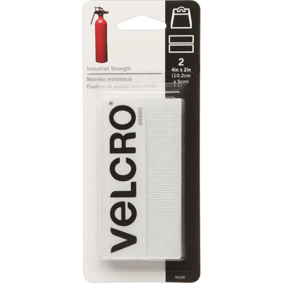 Picture of VELCRO(R) Brand Industrial Strength Tape 4"X2" 2/Pkg White